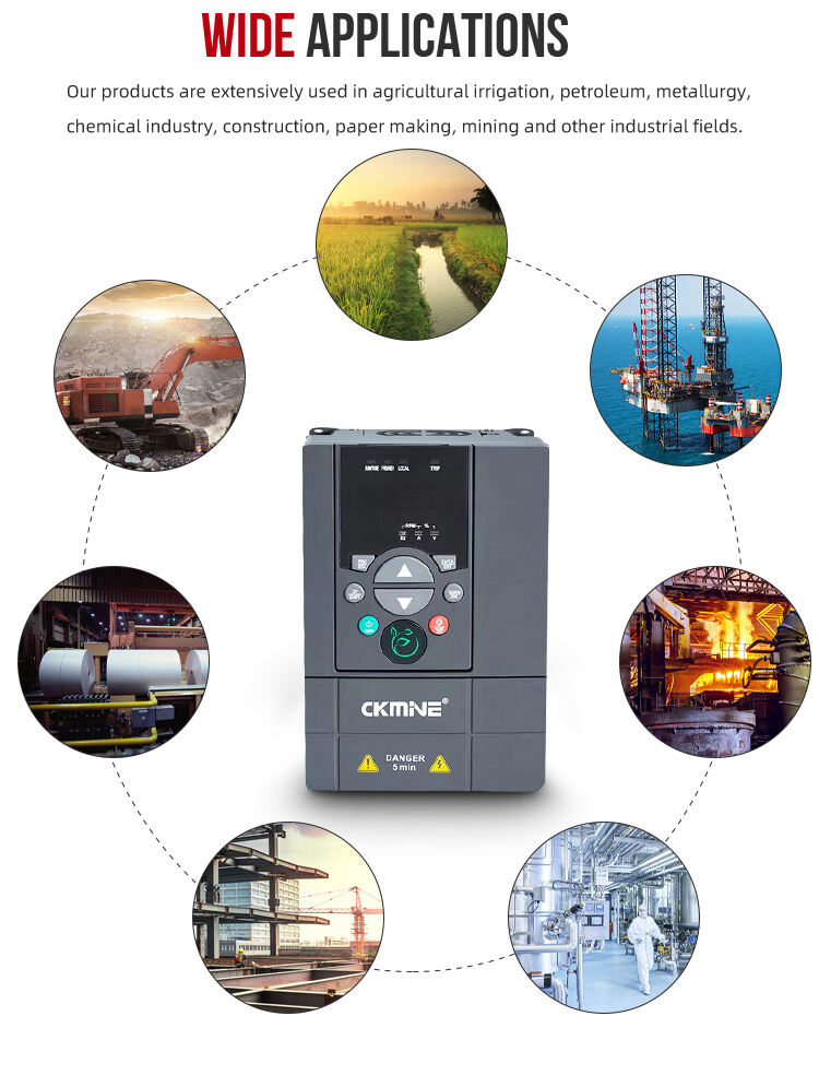CKMINE China Factory Wholesale 2.2kW Low 50 to 60 hz Variable Frequency Drive vfd Motor Converter Inverter manufacture