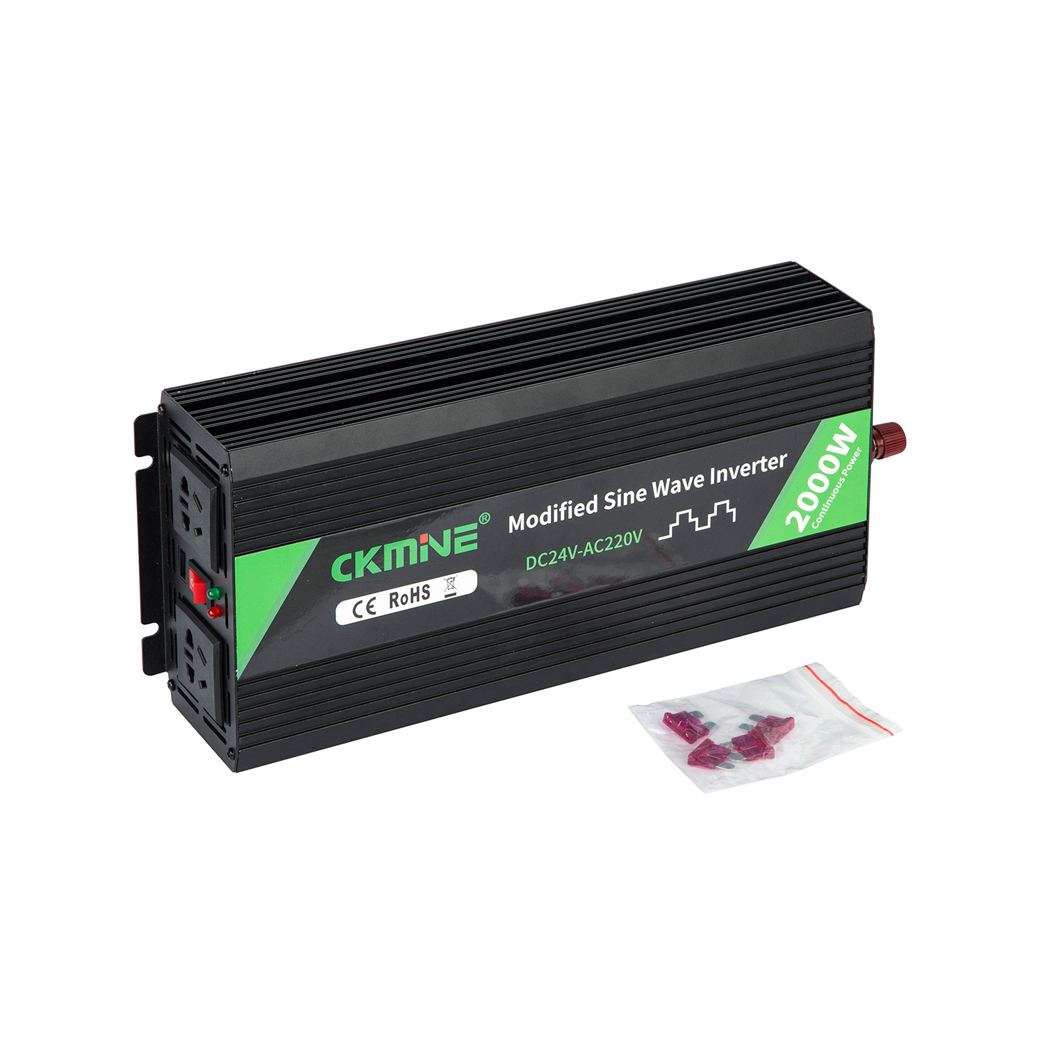 CKMINE 12V 24V 48V in 230V 220V 240V 120V 110V 100V 2000W 1000W inversor potentiae fluctuatione sine modificate dc ac converter car