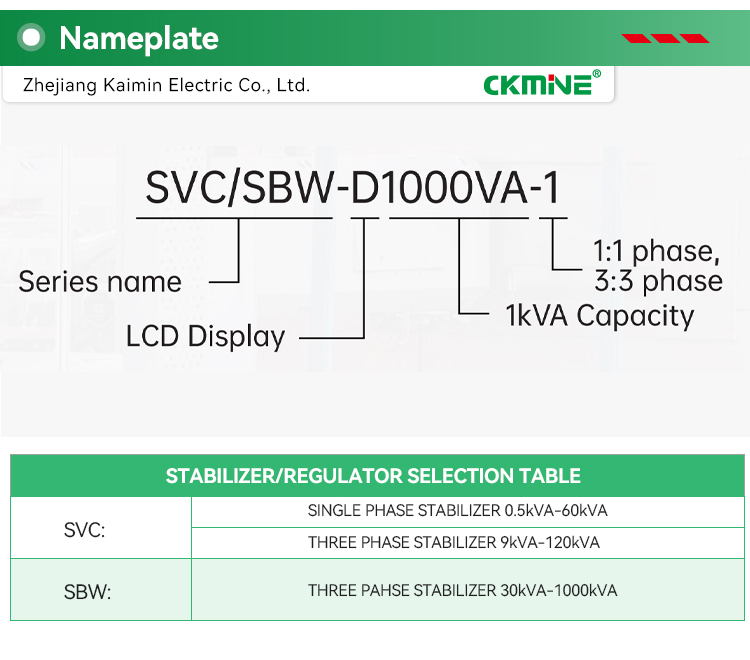 CKMINE AVR Servo Motor 30KVA 20kva 10kva AC 3 Phase 380V Automatic Alternator Voltage Regulator Stabilizer Transformer supplier