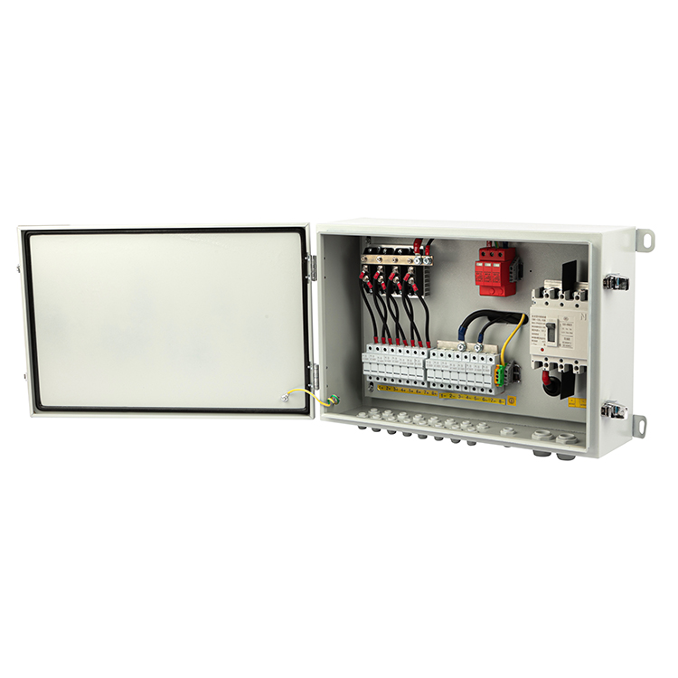 CKMINE IP65 Impermeabilis DC AC 8 String Input 1 Output PV Combiner Box Solaris Potentia Array Junction Box pro pannello solaris