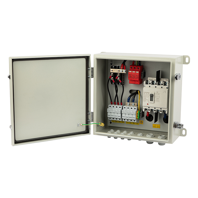 CKMINE Pretium Ex Fabrica 4 in 1 out solar combiner box 4 string IP65 1000V DC array pv combinatio pro on off grid sistema electricum
