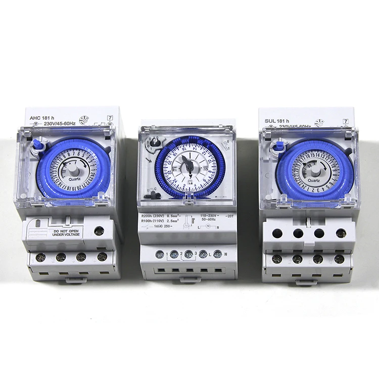 CKMINE SUL181H Hot Sale DIN Rail 50-60Hz 230-240VAC 110VAC Max Consumption 2.5va 24 Horae Mechanical Timer Time Switch Wholesale