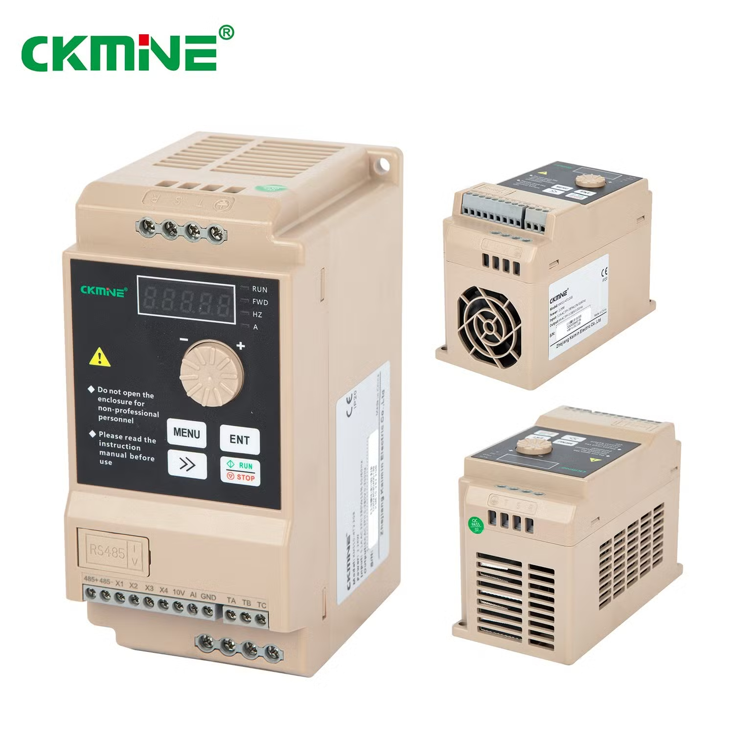 CKMINE Mini Frequentiae Converter Triplex Fasium 50hz 60Hz AC Egressus 2.2kw 220V Parvus Potentiae Inverter pro Motor