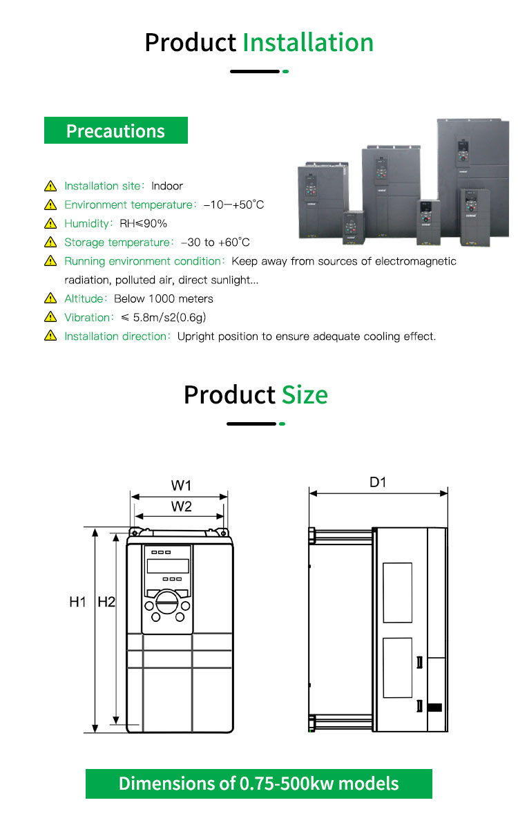 CKMINE 5.5kW 7.5kW 11kW 15kW 15HP 3Phase 380V Frequency Converter Speed Control Variable Frequency Inverter for Industrial Motor supplier