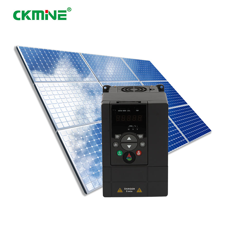 CKMINE Aqua Pomus Inversor MPPT 0.75KW 1HP 220V VFD Singulus DC in Tres Phasus AC 4.2A Egressus Extra Mundi Solaris vfd pro Irrigatione