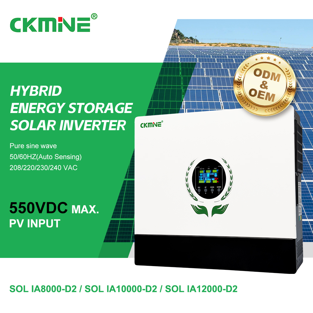 CKMINE Altæ Efficientiæ 8kw Dual MPPT&Output 550VDC 220V 230V in Grid Off Grid Hybrid Potestas Solar Inverter pro Apparatus Domesticis