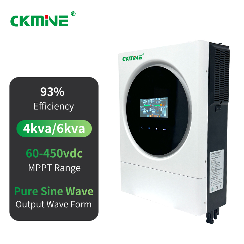 CKMINE Dual Output 220V 230V Solar Inverter Single Phase MPPT Inverter Solare Ibrido 6kW 48V pro Home Energy