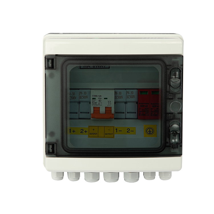 CKMINE Good Quality Wholesale ABS PV Combiner Box Dc 2 String for Solar Panel Inverter factory