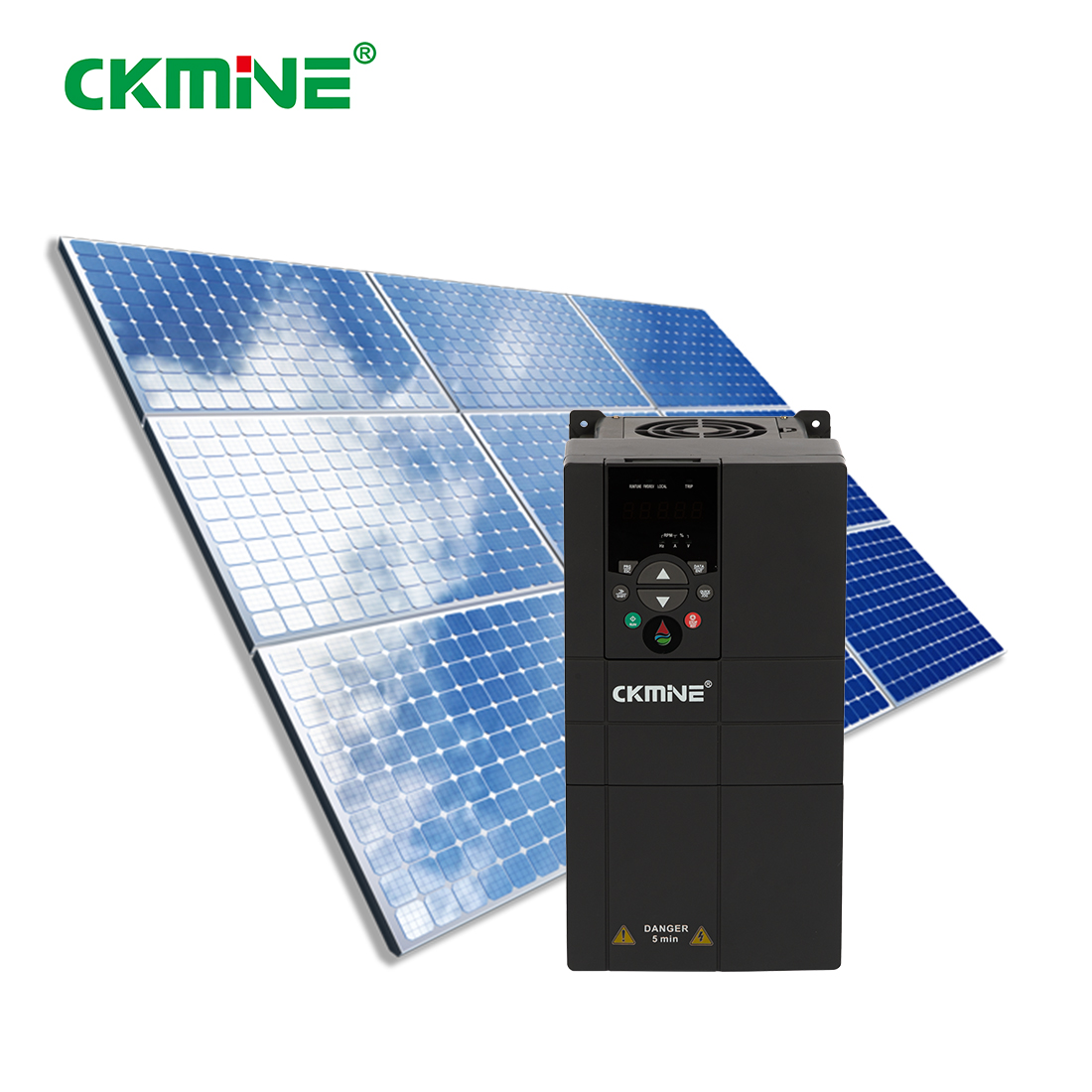 CKMINE SP800-5R5G-4 Solaris Aqua Pompa Inversor 5.5kW 7.5HP 3 Phases 380V DC ad AC Extra Urbem MPPT Conductio pro Agricultura Irrigatione