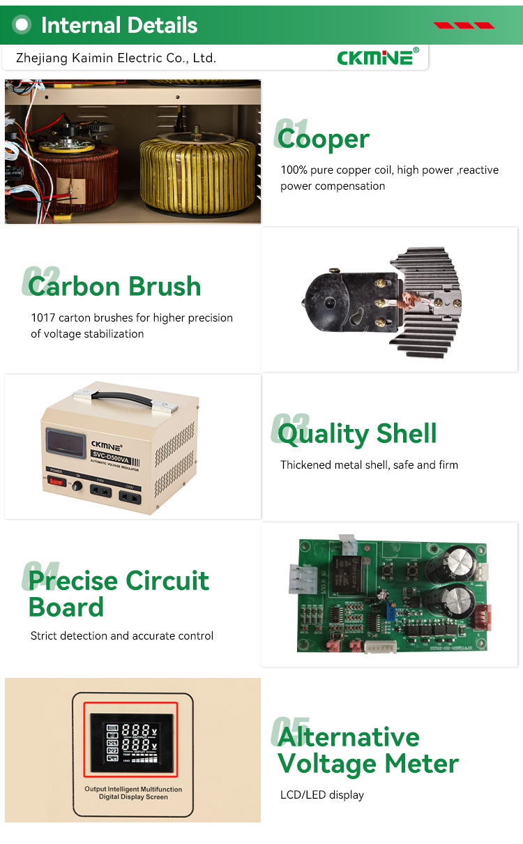 CKMINE AVR Servo Motor 30KVA 20kva 10kva AC 3 Phase 380V Automatic Alternator Voltage Regulator Stabilizer Transformer manufacture